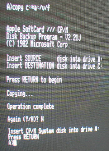 Apple III COPY Command