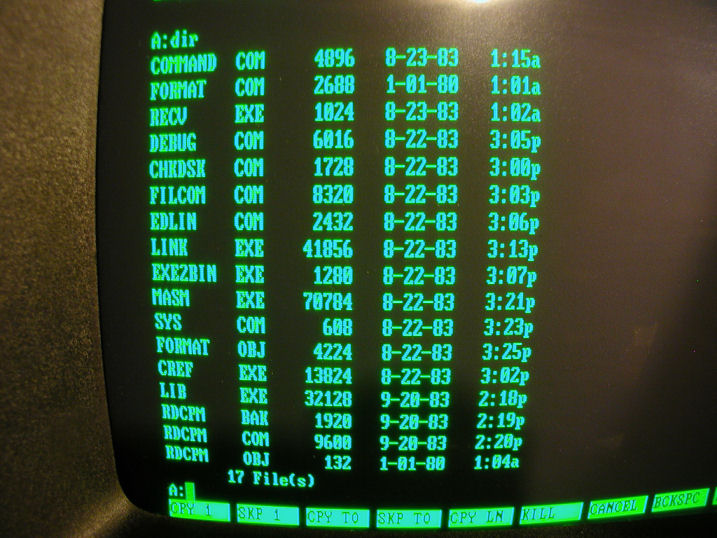 OEM MS DOS 1.25 for Commodore B Series Computer 