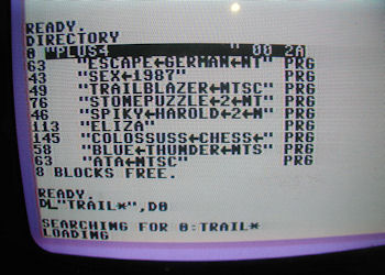 Plus/4 disk directory