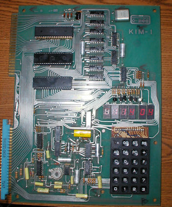 Commodore KIM-1 rev G powered on