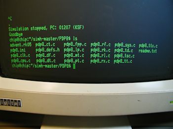 DEC Rainbow PC100-B2 connected to CHIP running simH