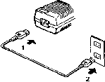 connecting the AC adapter to the PX-16