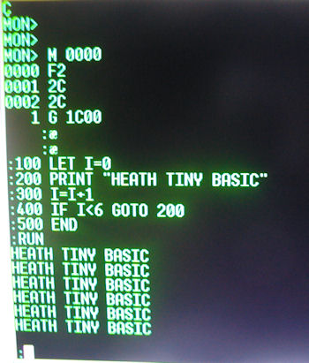 Heathkit 6809 Monitor and Heathkit (Pittman) Tiny BASIC
