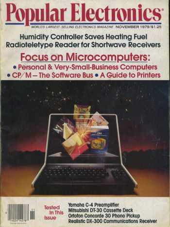 Popular Electronics Nov 1979 Cover contains an interesting article titled