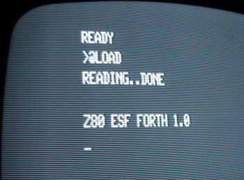 Forth running on a TRS 80 Model 1