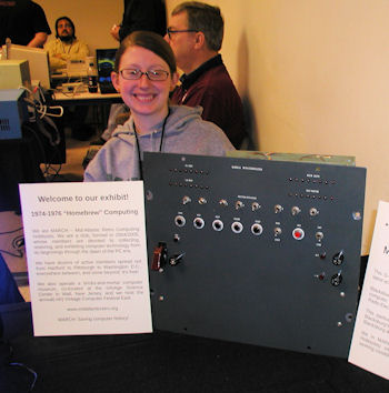 Mark 8 Minicomputer display at Trenton Computer Festival 2013