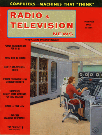 Radio and Television January 1957 Cover